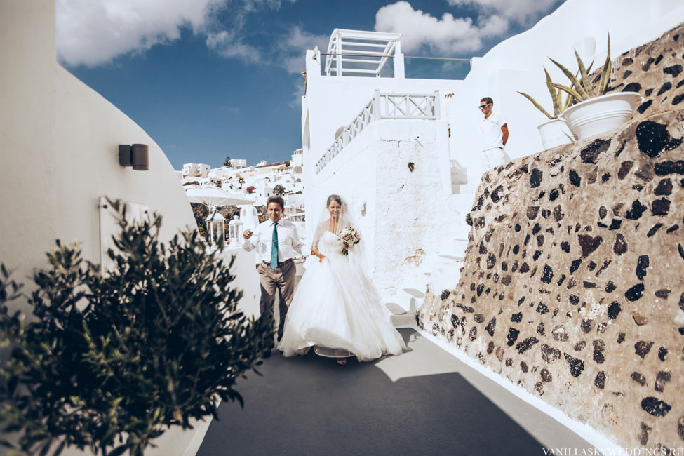santorini greece wedding dana villas venue